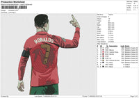 Ronaldo Embroidery File 6 size