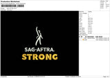 Sag Aftra Embroidery File 6 sizes