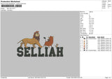 Selliah Embroidery File 6 sizes