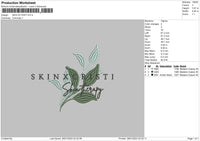 Skin Cx Embroidery File 6 sizes