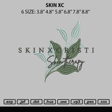 Skin Cx Embroidery File 6 sizes