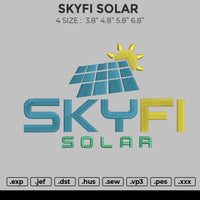 SKYFI SOLAR Embroidery