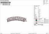 Smackables Embroidery File 6 sizes