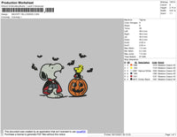 Snoopy Halloween Embroidery