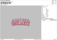 Soulmate Embroidery File 6 sizes