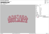 Soulmate Embroidery File 6 sizes