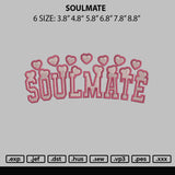 Soulmate Embroidery File 6 sizes