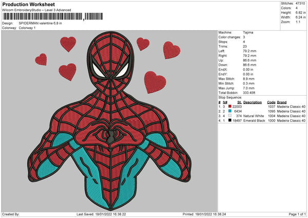 Spiderman Valentine 