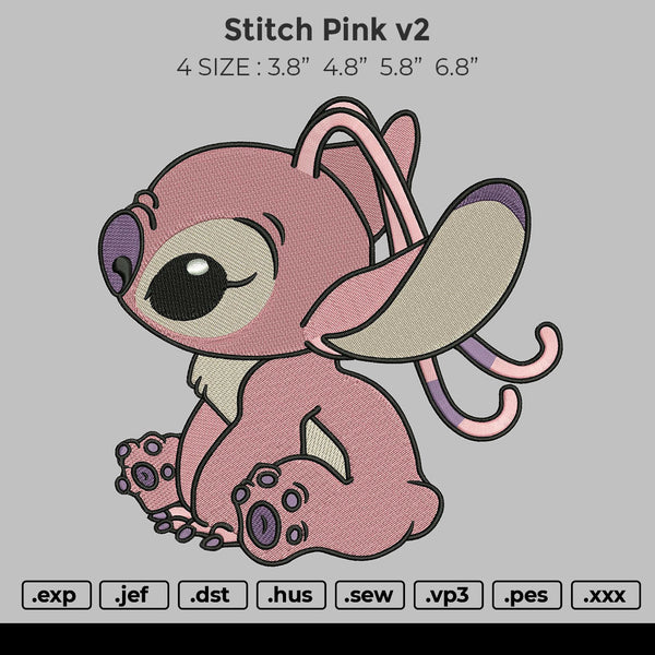 Stitch Pink V2 Embroidery – embroiderystores