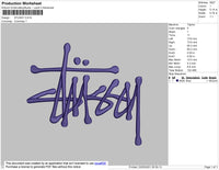 Stussy Logo Embroidery Design Download - EmbroideryDownload