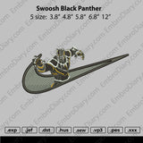 Swoosh Black Panther Embroidery