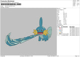 SWOOSH MUDKIP Embroidery File 4 size