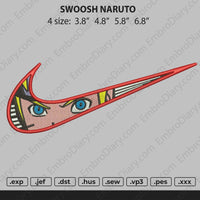 Swoosh Naruto Embroidery