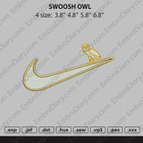 Swoosh Owl Embroidery