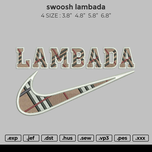 Swoosh Lambada Embroidery