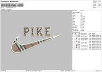 Swoosh Pike Embroidery