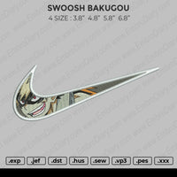Swoosh Bakugou Embroidery