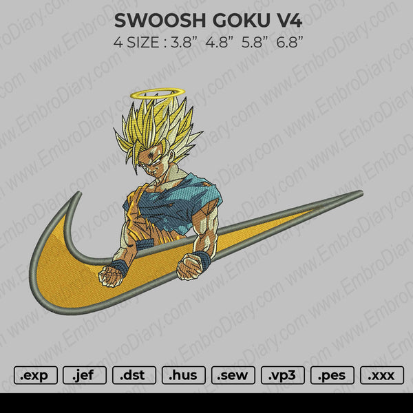 Swoosh Goku V4 Embroidery