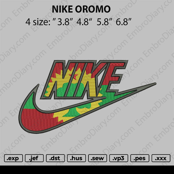 Swoosh Oromo Embroidery