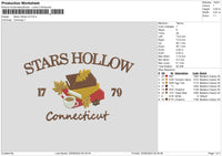 Stars Hollow V2 Embroidery File 6 sizes