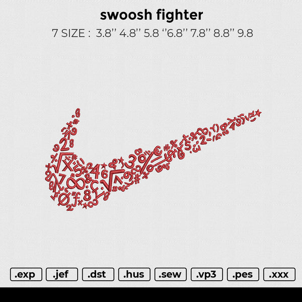 swoosh math Embroidery