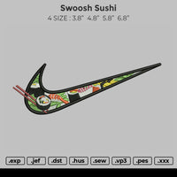 Swoosh Sushi Embroidery