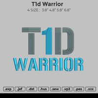 T1D Warrior Embroidery