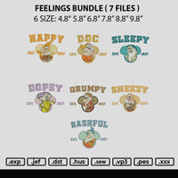 Feelings Bundle Embroidery 7 Files