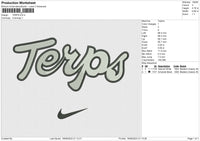 TERPS Embroidery File 6 size