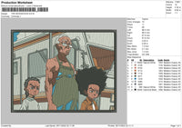 Boondocks Embroidery File 6 sizes