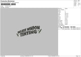 Tinting Embroidery File 6 sizes