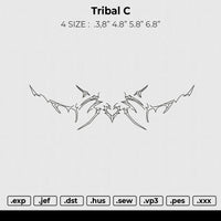 Tribal C Embroidery