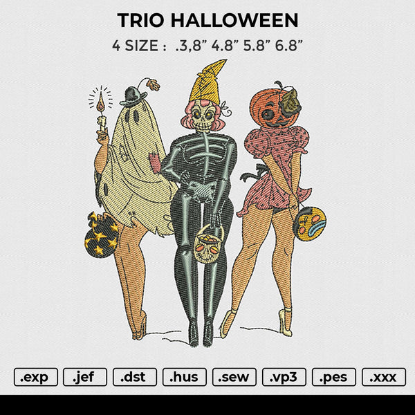 TRIO HALLOWEEN Embroidery