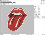 The Rolling Stones Embroidery