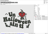 UN HALLOWEEN SIN TI Embroidery