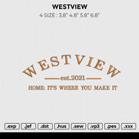 WESTVIEW Embroidery