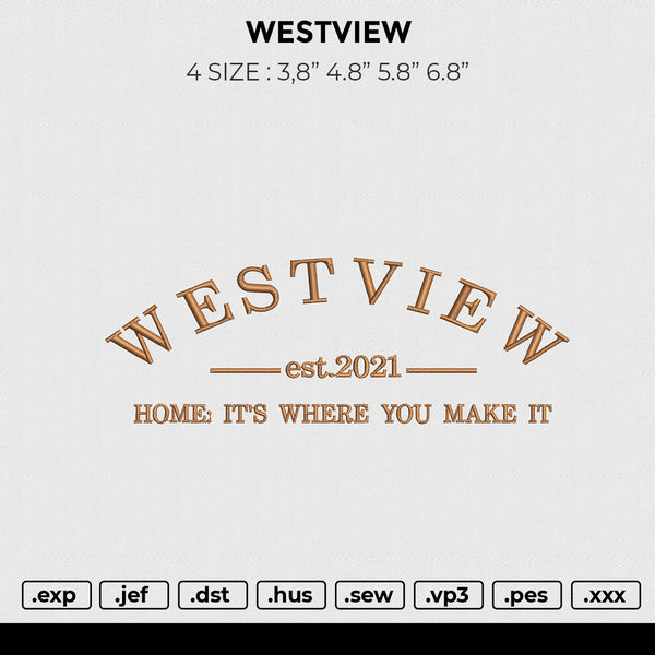 WESTVIEW Embroidery