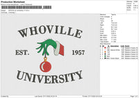 whoville university v1 Embroidery