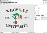 whoville university v1 Embroidery