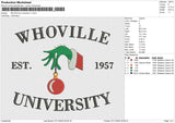 whoville university v1 Embroidery