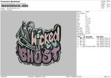 Wicked Ghost V02 Embroidery File 6 sizes