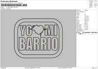 Yo Mi B V8 Embroidery File 6 sizes