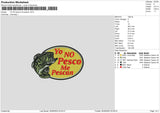 Yo No Pesco Embroidery File 6 sizes