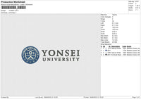 YONSEI Embroidery File 6 size