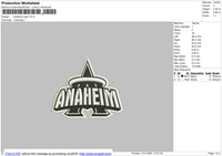 Anaheim Logo Embroidery