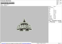 Anaheim Logo Embroidery