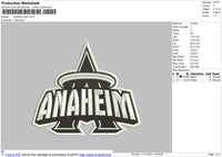 Anaheim Logo Embroidery