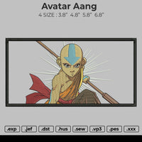 Avatar Aang Embroidery