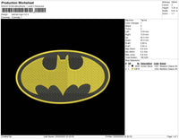 Batman Logo Embroidery