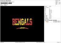 Bengals Embroidery File 6 sizes